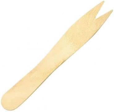 mini tenedor de madera